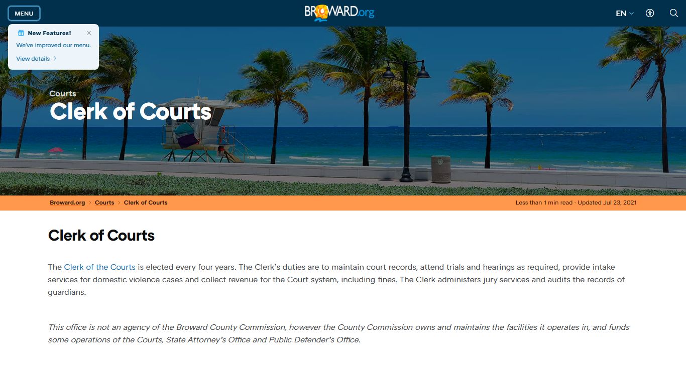 Court Services Clerk of Courts - Broward County, Florida